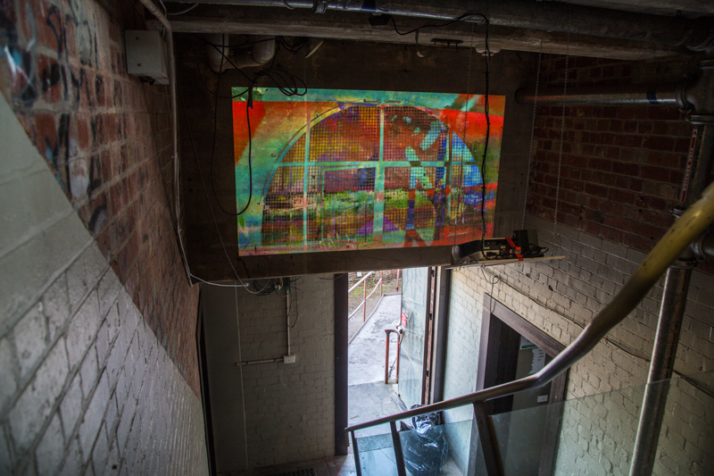 Linda Loh "Colour Up, Water Down" installation view at The Substation, Newport, Melbourne