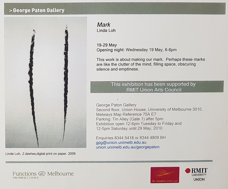 Linda Loh George Paton Gallery Mark 2010